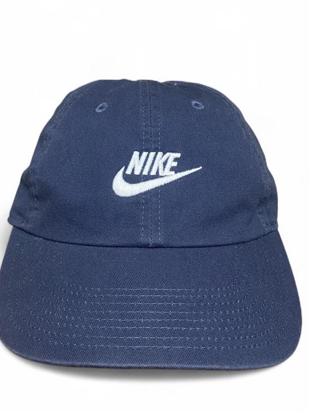 Y2K Nike swoosh blue dad hat